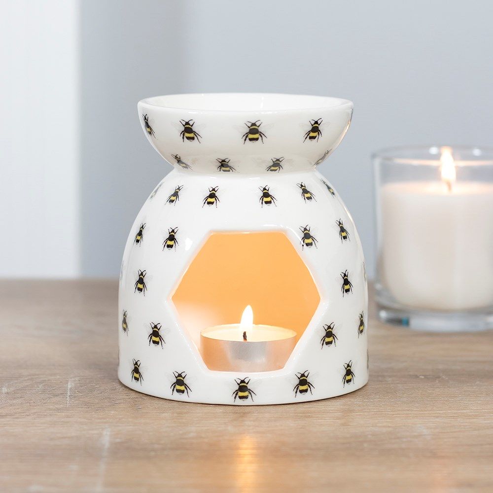 Something Different - All Over Bee Print Oil burner - Multicolours